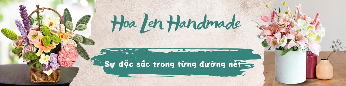 Banner Handmade Shop - Hoa len handmade