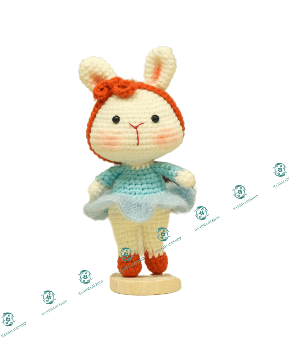 MCK0011 Móc Chìa Khóa Thỏ Mindi Handmade - Hình ảnh 4