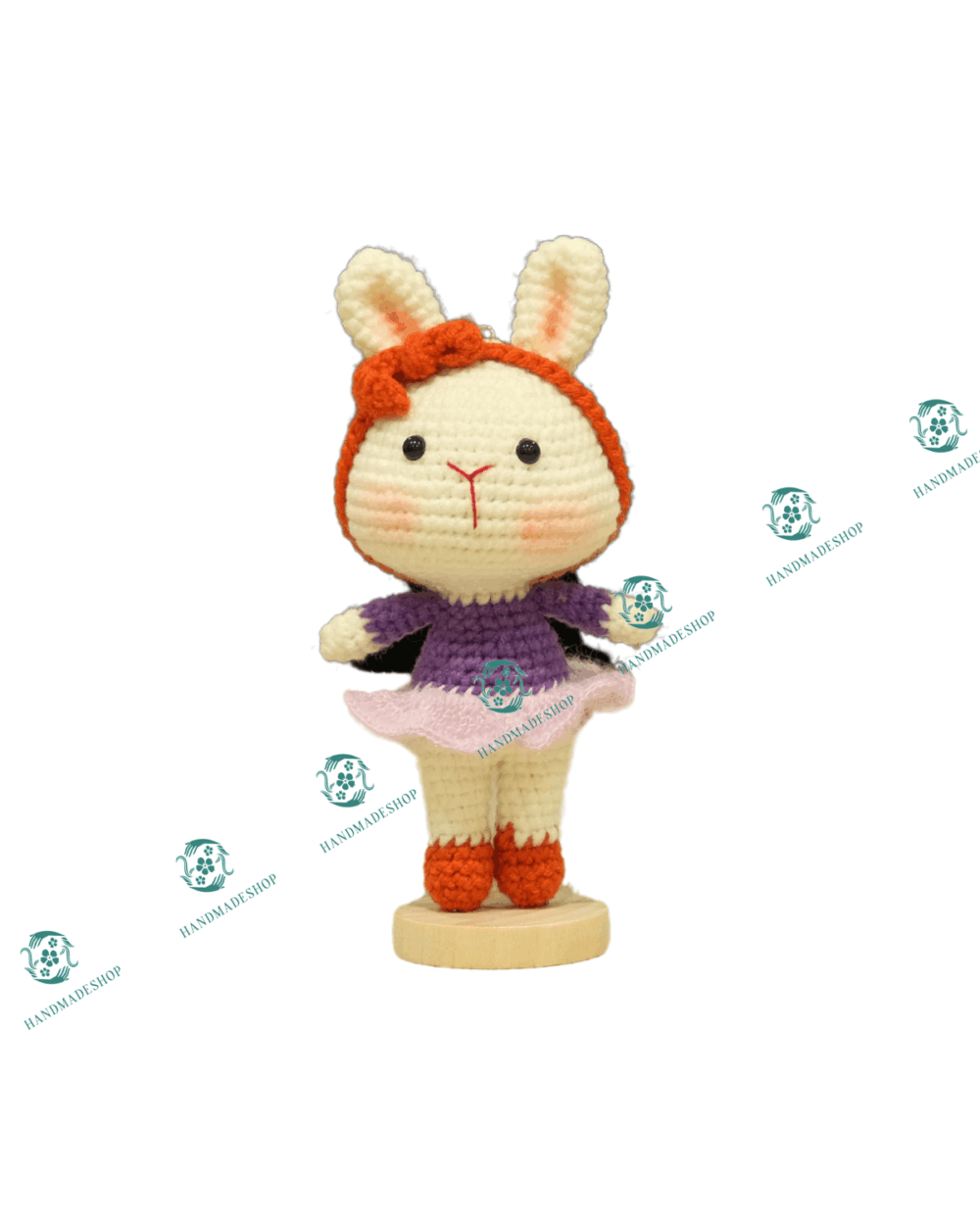 MCK0011 Móc Chìa Khóa Thỏ Mindi Handmade - Hình ảnh 3