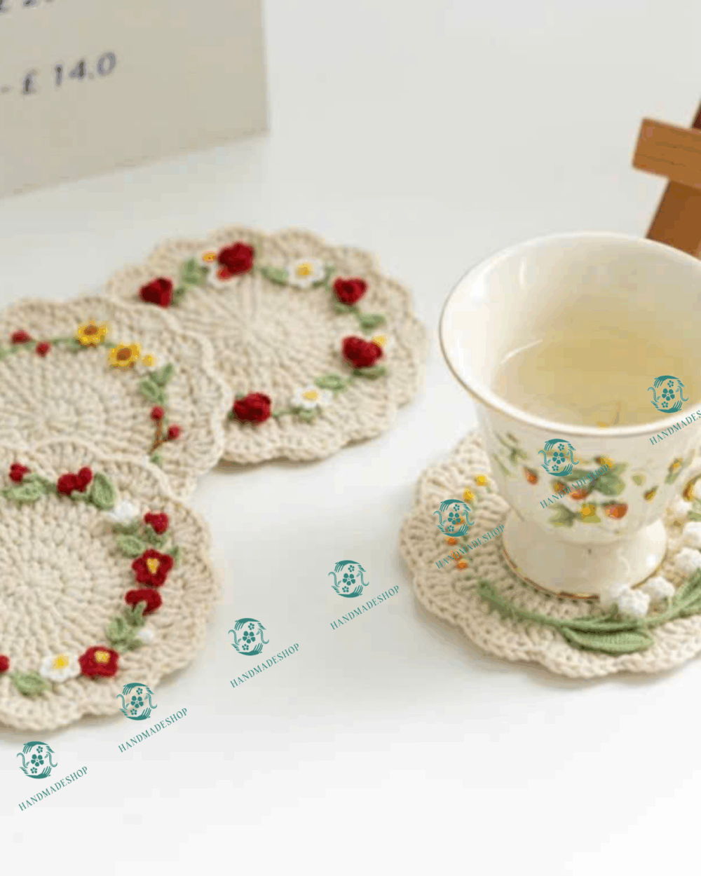 DC002 - Lót ly hoạ tiết hoa văn - Hình ảnh 12